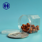 Bulk Square 430ml ใส PET Can สำหรับ Peanut Nuts Leak Proof