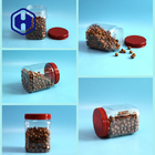 1480ml 50oz Square PET Jar พลาสติกผงกาแฟบรรจุภัณฑ์อาหารพร้อมฝาเกลียว