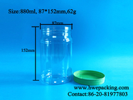 30oz 880ml Bpa ฟรี PET Plastic Mason Jars ที่เก็บยา