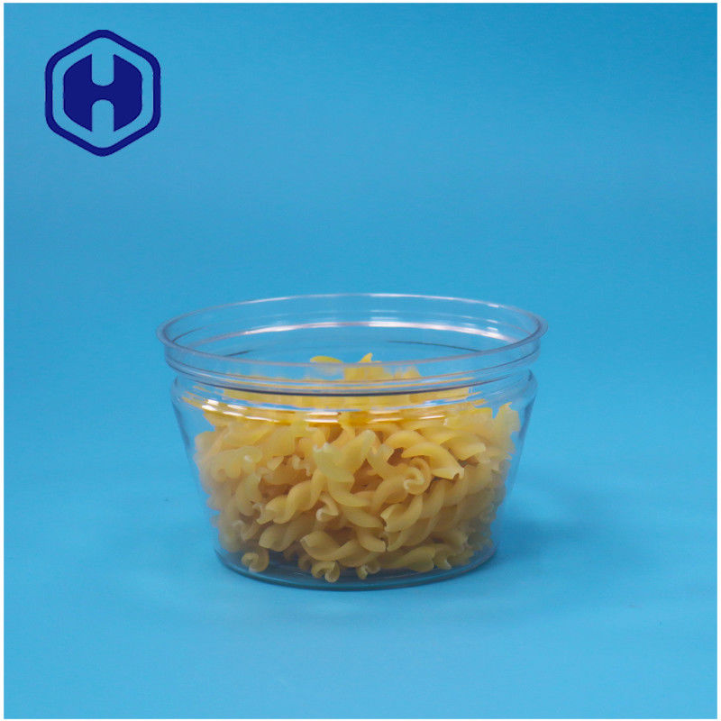 อาหารขนาดเล็ก รูปทรงถ้วย Stackable ง่าย เปิดอาหารทะเล ปลา ใส PET พลาสติกกระป๋อง