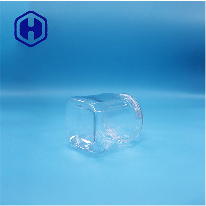 ใสสี่เหลี่ยม PET พลาสติก อาหาร มะเขือเทศ น้ําตาลหวาน กุ้งเค้กขี้ขนม หม้อหมุนโอ๊ต