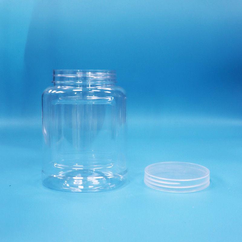 อาหารเกรด ป้องกันการปรับปรุง Cap ใส PET กระปุกพลาสติกสําหรับอาหารถั่ว นู๊ดลิส