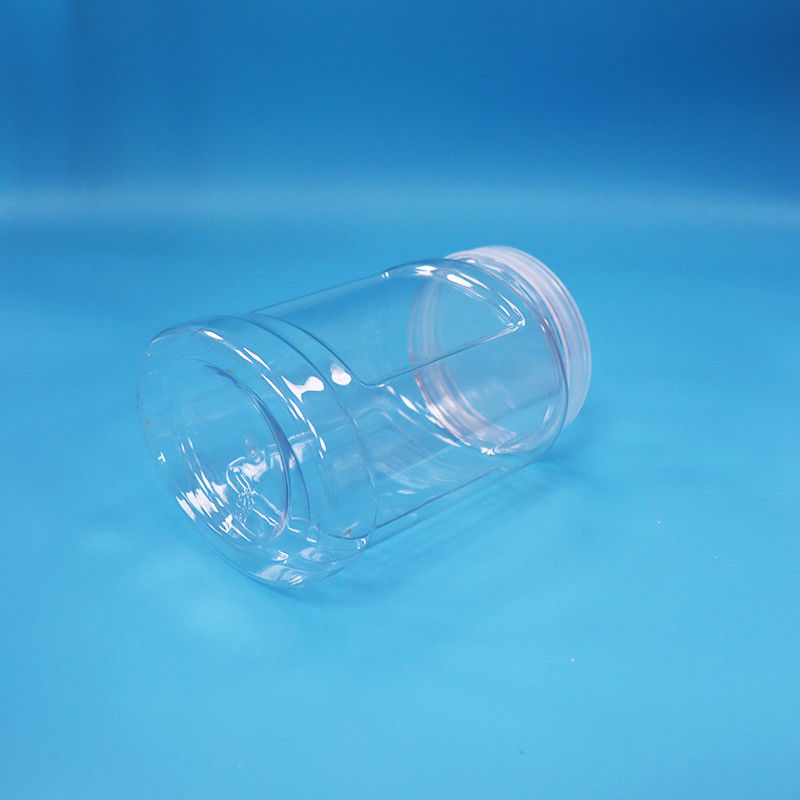 อาหารเกรด ป้องกันการปรับปรุง Cap ใส PET กระปุกพลาสติกสําหรับอาหารถั่ว นู๊ดลิส