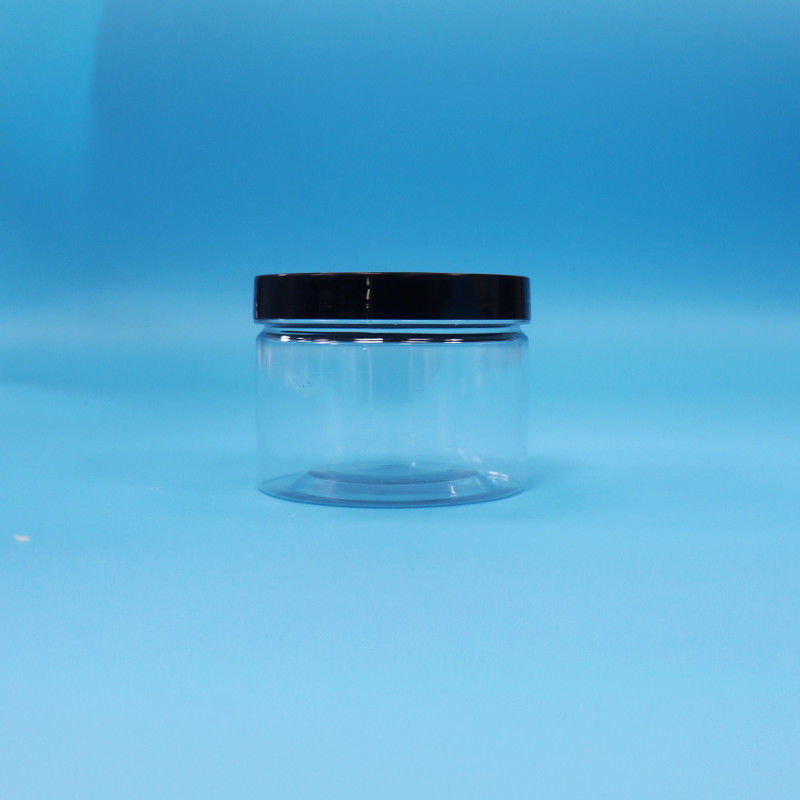 ใสกลมปากรูปร่าง PET กระปุกพลาสติกสําหรับเมล็ดชาดํา ของเล่นของขวัญ Candy Cooike