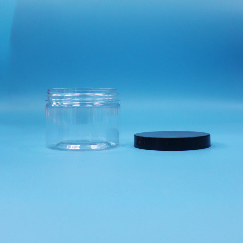 ใสกลมปากรูปร่าง PET กระปุกพลาสติกสําหรับเมล็ดชาดํา ของเล่นของขวัญ Candy Cooike