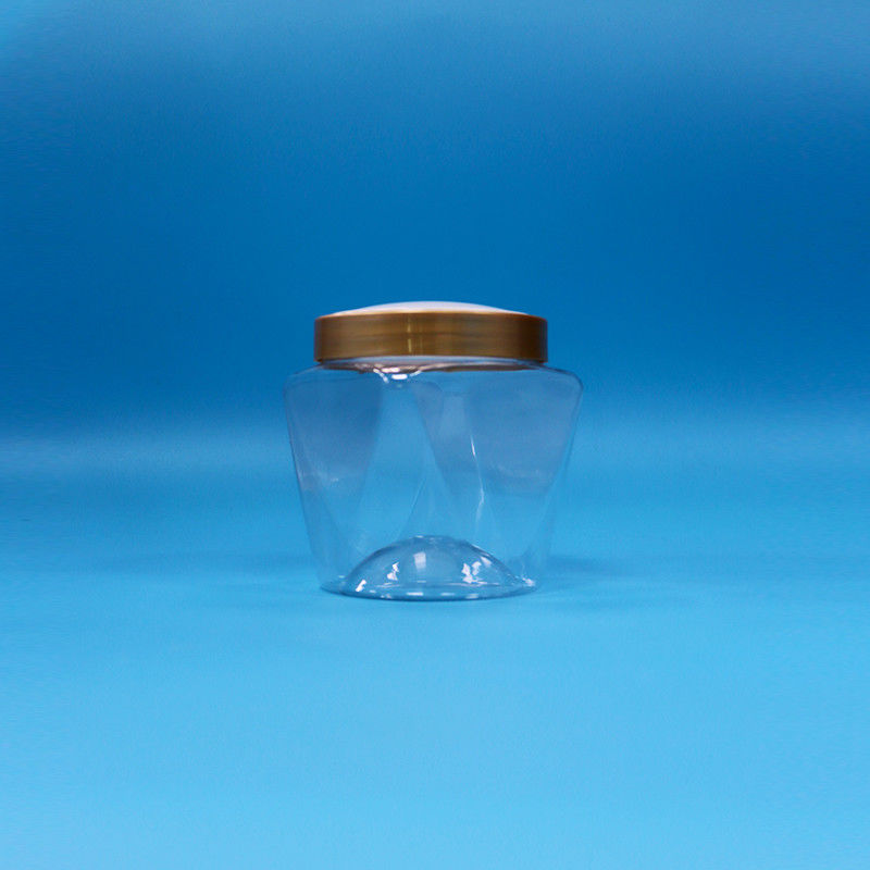 ปากกว้าง พลาสติก PET เกรดอาหาร ใส อาหารเด็ก ของหวาน กระปุกสกรู ปิดเรียบ