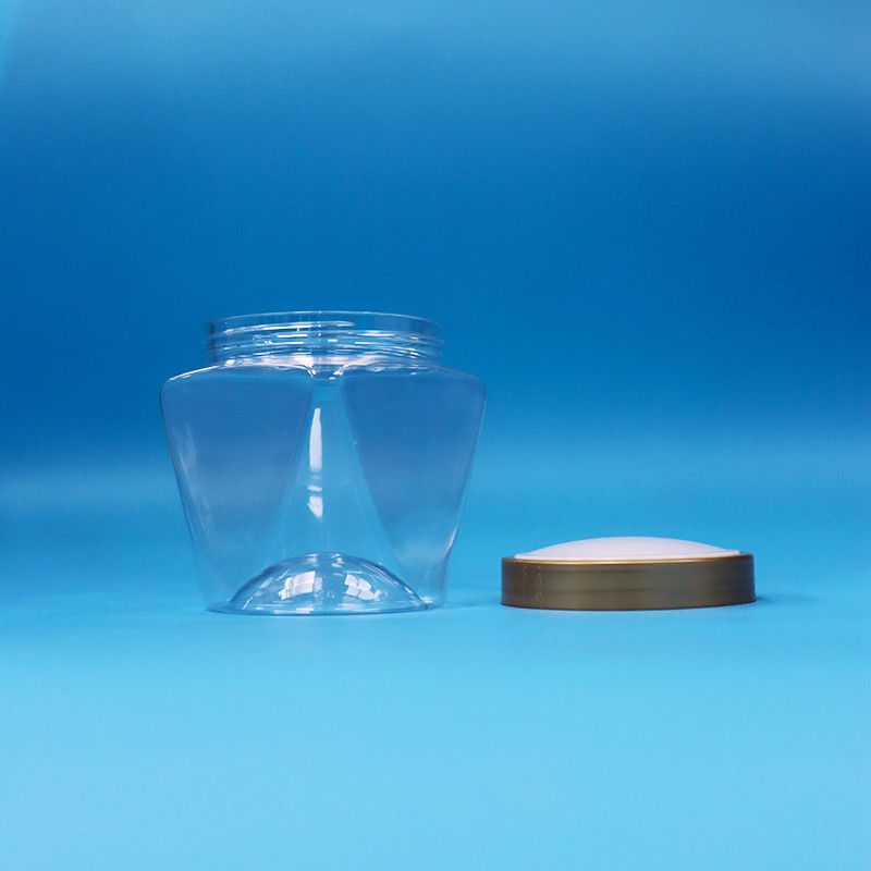 ปากกว้าง พลาสติก PET เกรดอาหาร ใส อาหารเด็ก ของหวาน กระปุกสกรู ปิดเรียบ