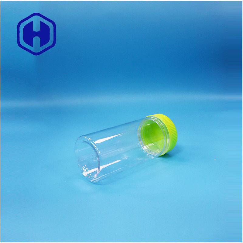 อาหารแห้งกลมใส ของขวัญพลาสติก ของหวาน น้ําตาลถั่ว PET Jar Screw Top Lid