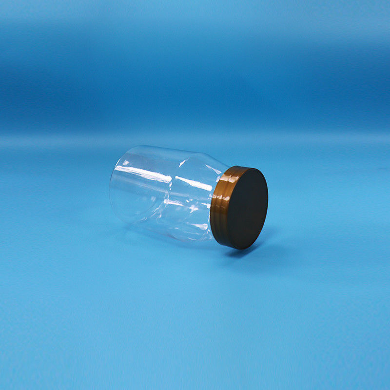 ใสกลมปากกว้างเบสกิ๊กหวานเด็กอาหาร Loading PET กระปุกพลาสติก