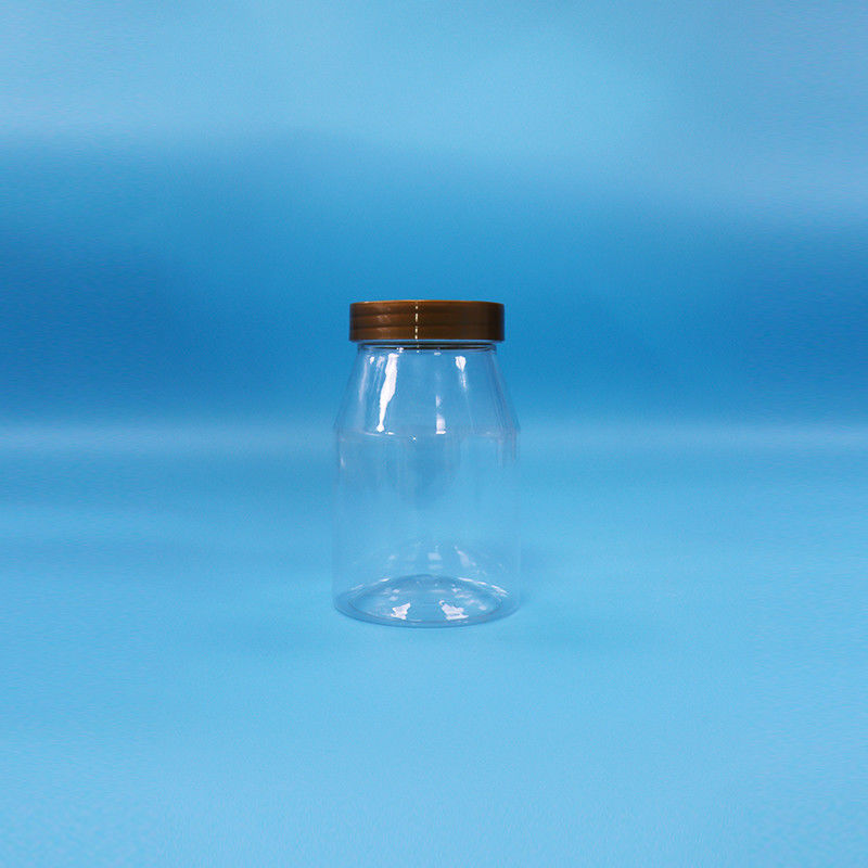 ใสกลมปากกว้างเบสกิ๊กหวานเด็กอาหาร Loading PET กระปุกพลาสติก