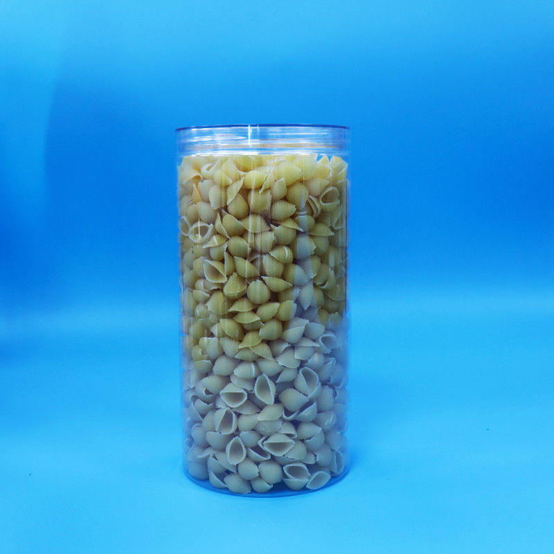 เกรดอาหารใส PET กระปุกกลม พลาสติก Candy Cookie อาหาร jar สกรูใส Cap
