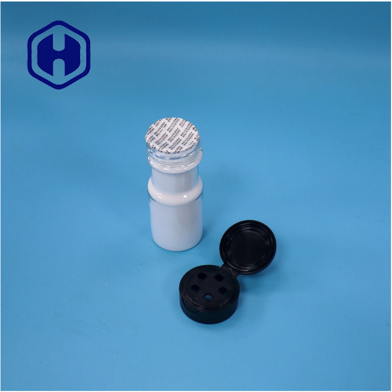 ใสกลม พลาสติกเกลือ ข้าวโพด มะเขือเทศ อาหารเกรด เครื่องเทศ กระปุก Flip Top Cap