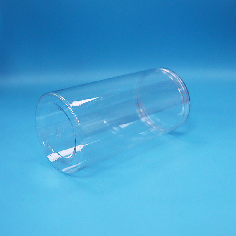 กระบอก PET ใส กลม ปลาสติก ของดีเกรดอาหาร ขนมหวาน ขนมหวาน ขวดอาหาร