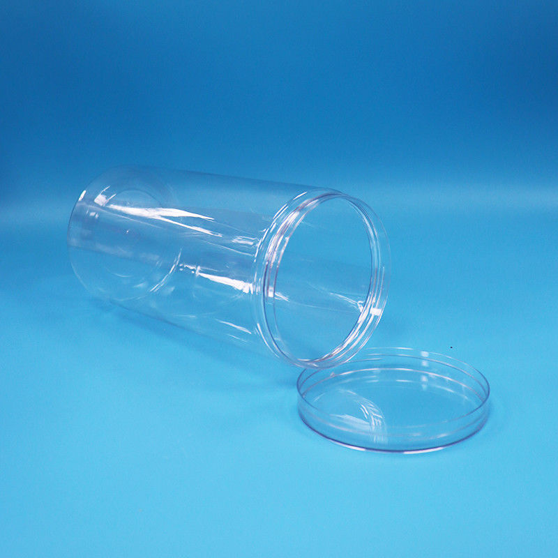 กระบอก PET ใส กลม ปลาสติก ของดีเกรดอาหาร ขนมหวาน ขนมหวาน ขวดอาหาร