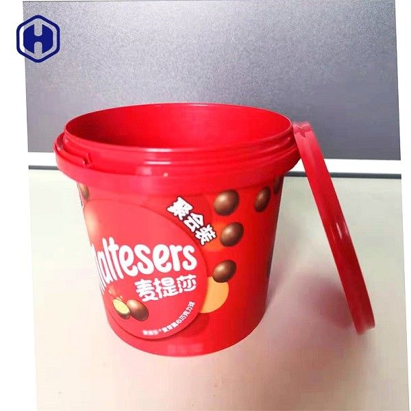 อาหารปลอดภัย IML Bucket 1340 มล. บรรจุช็อคโกแลตบิสกิตสีสันสดใส