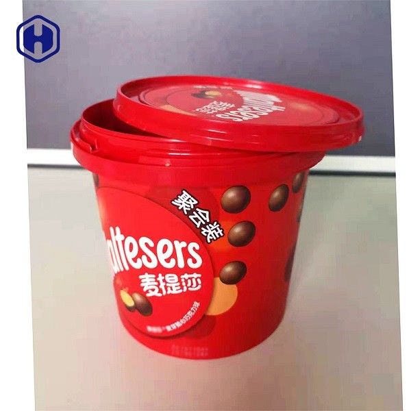 อาหารปลอดภัย IML Bucket 1340 มล. บรรจุช็อคโกแลตบิสกิตสีสันสดใส