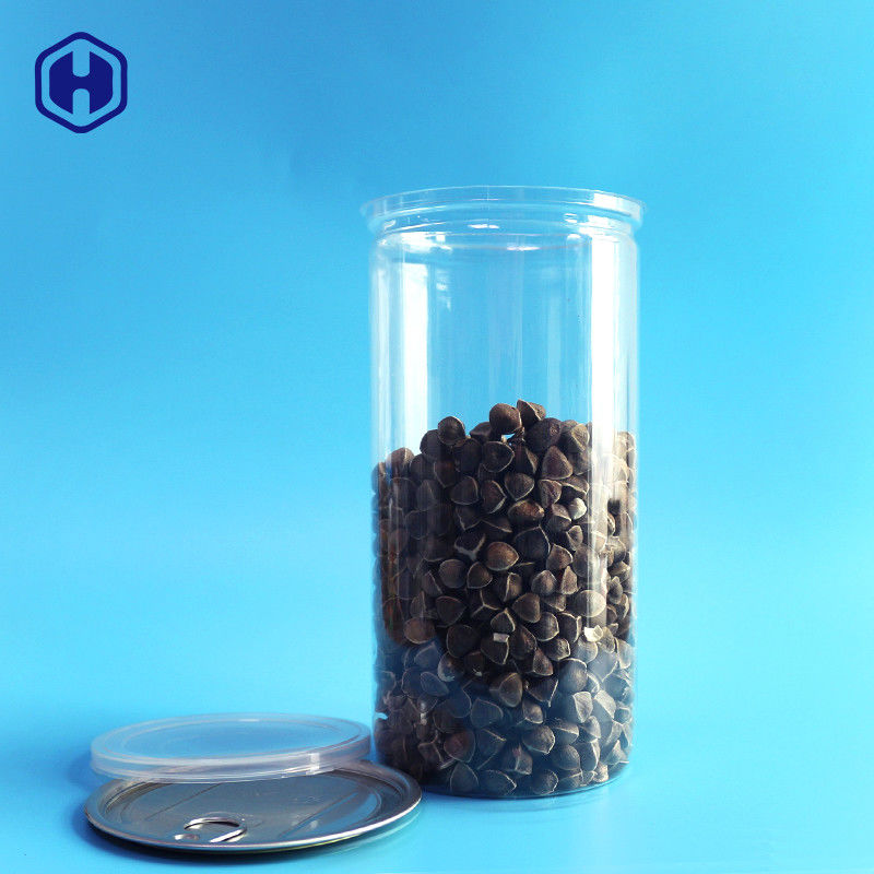 ฝาอลูมิเนียมใสกระป๋องพลาสติกยาวสูง 1380ml 401# บรรจุภัณฑ์ข้าวโพดป๊อป