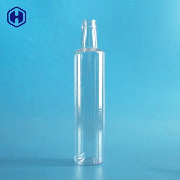 ขวดพลาสติกใสรีไซเคิลได้ 500ml 16OZ บรรจุภัณฑ์ของเหลวเครื่องดื่ม