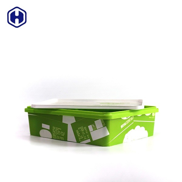 กล่องเก็บอาหารแบบไมโครเวฟได้ IML กล่อง 2.6 ลิตรเป็นมิตรกับสิ่งแวดล้อม