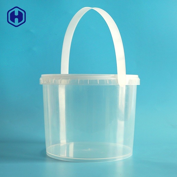 ล้าง 3L IML Bucket รอบบรรจุภัณฑ์อาหารถังพลาสติกรีไซเคิล