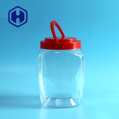2250ml สแควร์ขนาดใหญ่ปากขวดพลาสติก Pickle พร้อม Handle PET Packing