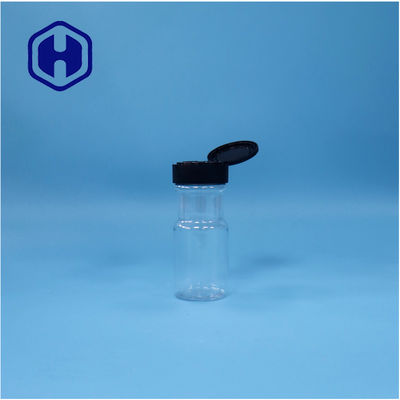 พลาสติกโปร่ง สีสปาย เกลือ พริกดํา ขนาดผง บาซิล PET Jar Flip Top Cap