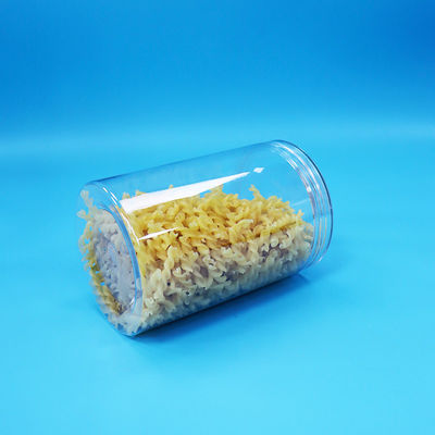 กล่องขนมหวานอาหารโปร่งครอบ กระปุกพลาสติก PET เกรดอาหาร ผ้าปิดสกรูใส