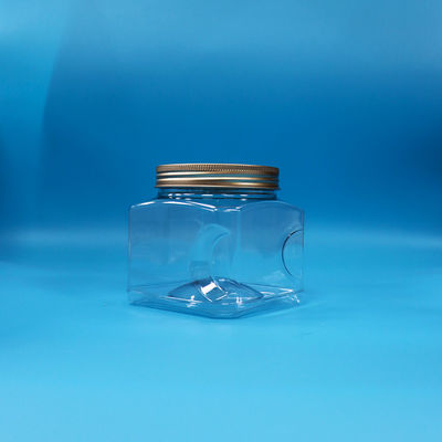 ของหวาน อาหารว่าง อาหารเกรด PET สภาพสี่เหลี่ยมใส กระปุกพลาสติก กล่องอลูมิเนียม