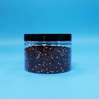 กลม ขนาดเล็ก ปิด PET พลาสติก เกรดอาหาร Cookie Sweet ชามใส ปิดสกรู