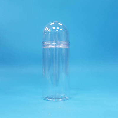 รูปทรงพิเศษเกรดอาหารโปร่งใสกลมขนาดเล็ก พลาสติก PET Candy Jar กล่องสกรู