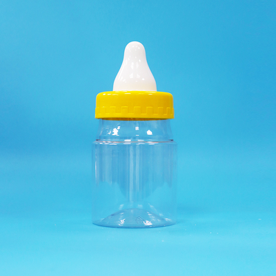 กระปุกพลาสติก PET ใส ฝาเกลียว ปราศจากสาร BPA สำหรับอาหาร ลูกอม คุกกี้ ถั่ว