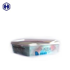 เค้กไอศครีมทนทานกล่อง IML / ภาชนะบรรจุโพรพิลีนที่มีฝาปิด