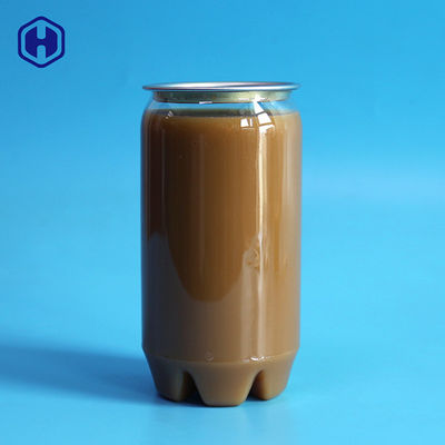 FDA โปร่งใส 12.5 OZ 375ML กระป๋องเครื่องดื่มพลาสติก