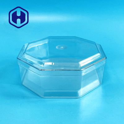 เนื้ออ่อนนุชแบบกำหนดเองแปดเหลี่ยม Cubilose 15oz Clear PET Box