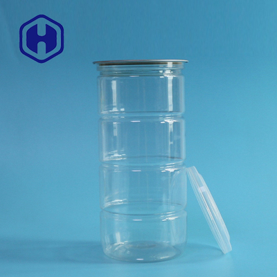 กระป๋องพลาสติกใสทรงกลมปลอดสาร BPA 900ml 30.7oz มันฝรั่งมะพร้าวทอด EOE