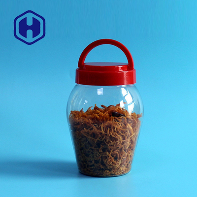 บรรจุภัณฑ์อาหารกระป๋องขวดพลาสติกดอง 590ml ฝาเกลียวด้านบนรูปร่างที่กำหนดเอง