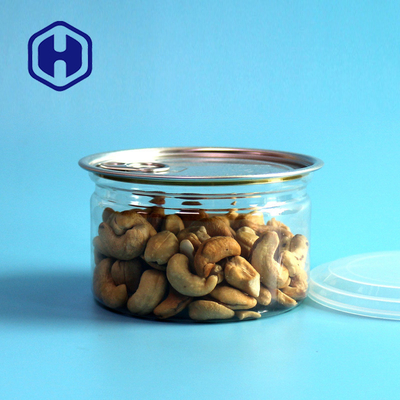 อาหารทะเลทูน่ากระป๋องบรรจุภัณฑ์พลาสติก 10oz 310ml 401# PET Canister ใส