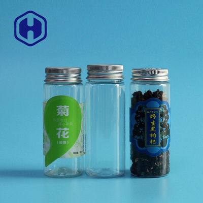 Bpa ฟรีขวดขนมพลาสติกขนาดเล็กที่มีฝาปิด 130ml บรรจุภัณฑ์สมุนไพรแห้ง