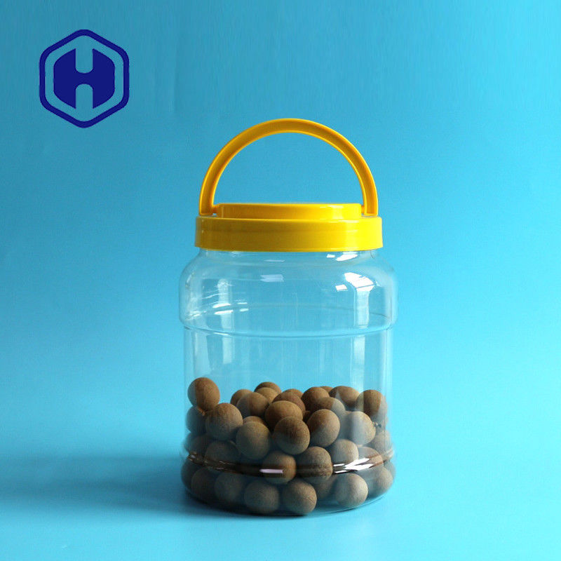 ปากขวดกว้างขนมดองขวดพลาสติกขนาดใหญ่ที่มีฝาปิด 80.5oz Bpa ฟรีเกรดอาหาร