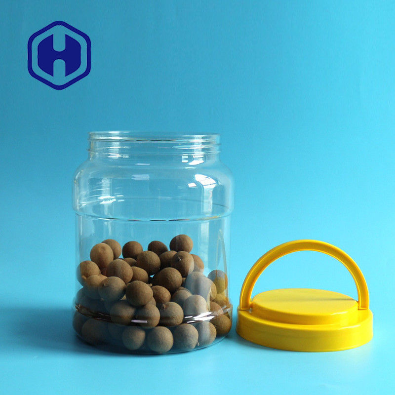 ปากขวดกว้างขนมดองขวดพลาสติกขนาดใหญ่ที่มีฝาปิด 80.5oz Bpa ฟรีเกรดอาหาร