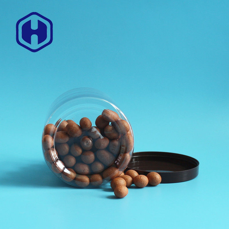 710ml 24oz Leak Proof บรรจุภัณฑ์พลาสติก Jar ปากกว้าง Peanuts Popcorn Food Storage