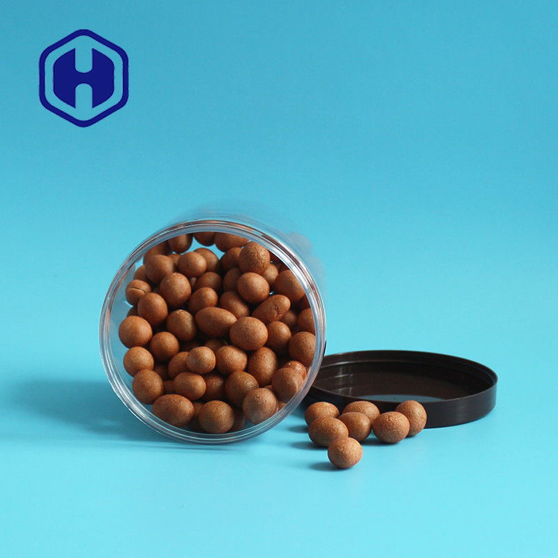 710ml 24oz Leak Proof บรรจุภัณฑ์พลาสติก Jar ปากกว้าง Peanuts Popcorn Food Storage