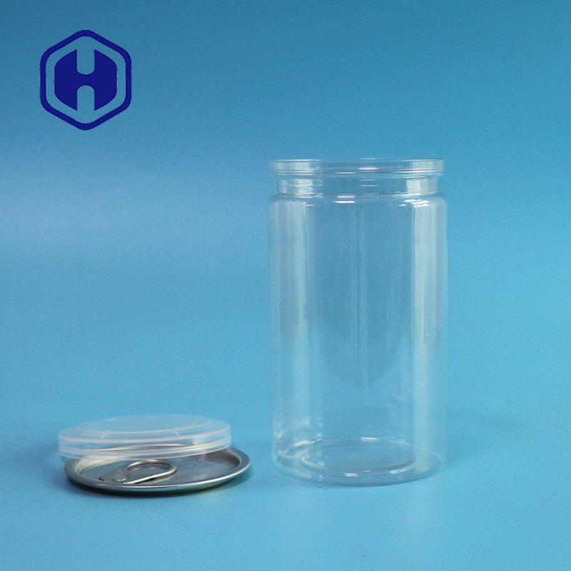 410ml 211 # Easy Open Empty พลาสติกใสสำหรับสัตว์เลี้ยง Can For Food Leak Proof