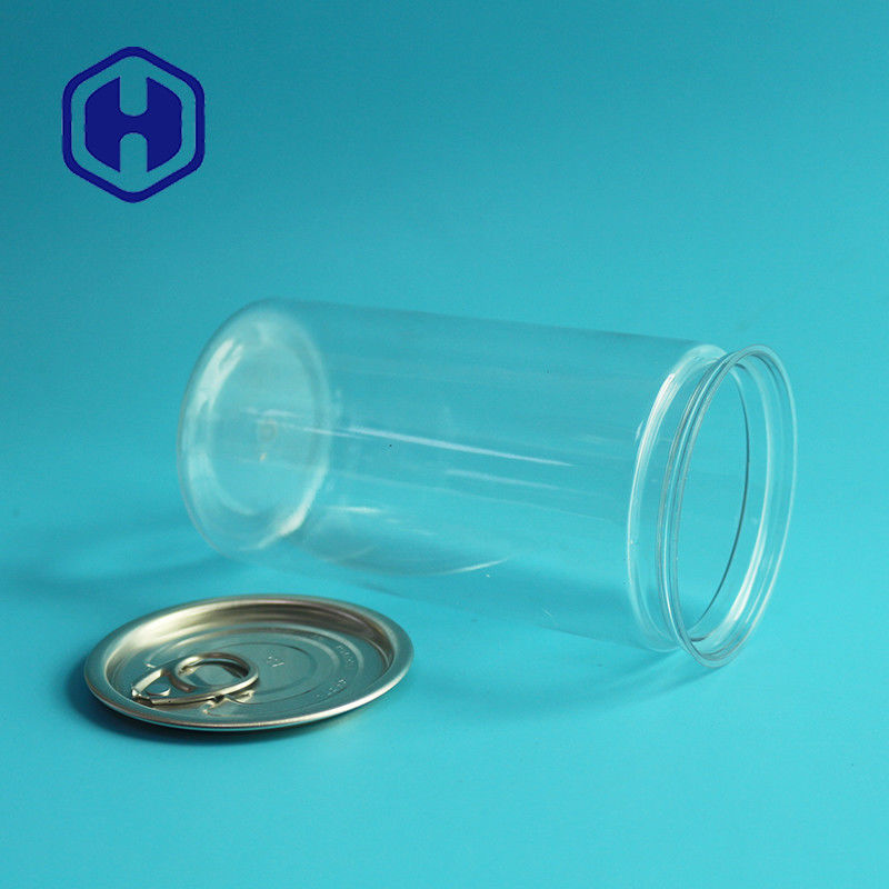 Bpa ฟรี PET 418ml เปล่าสามารถเปิดท้ายแบบบางได้สำหรับบรรจุอาหาร