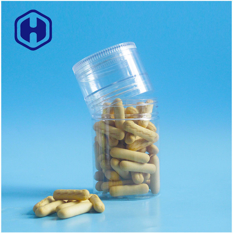 ขวดพลาสติก PET 240 มล. H92mm 2 ชั้นฝาเกลียววางแท่งแยมบิสกิตเปล่า