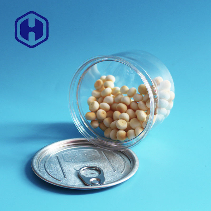 Cat Dog Treat Biscuits Plastic Easy Open Cans With Pet Food Round 250ml สูง 60mm