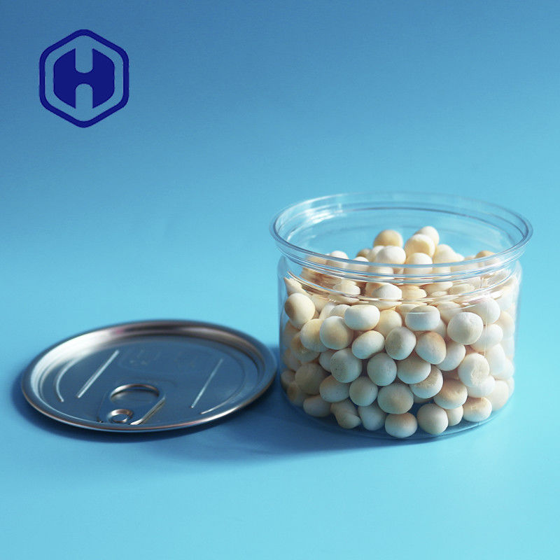 Cat Dog Treat Biscuits Plastic Easy Open Cans With Pet Food Round 250ml สูง 60mm