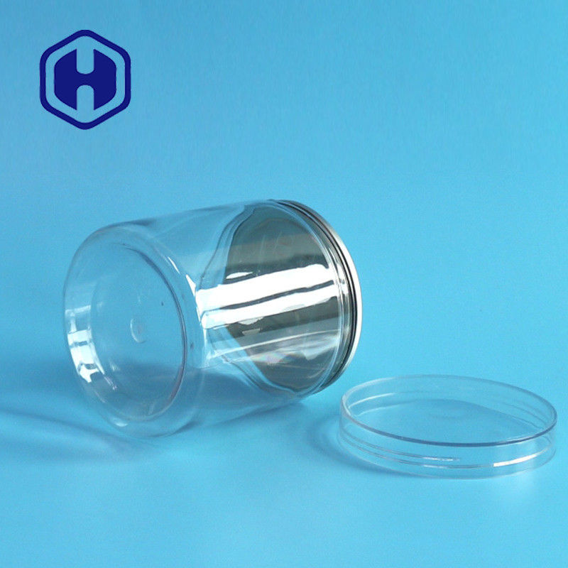 อาหาร PET พลาสติกเปล่าเปิดง่ายกระป๋องผักผลไม้แห้ง 360 มล. ฝาเกลียวกลมสุญญากาศ