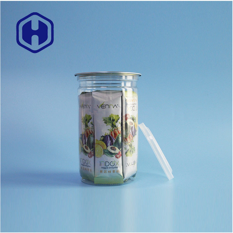 เครื่องปรุงรสชาติ อาหารว่าง เปิดง่าย 307# กระป๋องกระบอก PET สําหรับการบรรจุอาหารที่สะดวก