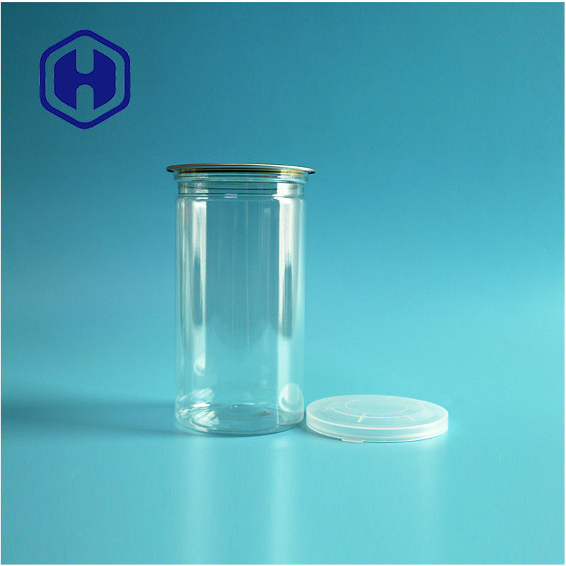 อาหารผงอาหารว่างสุนัขแมวและสุนัข ที่แห้ง 24oz พรีเมียม PET กระปุกด้วยฝาอัลลูมิเนียม